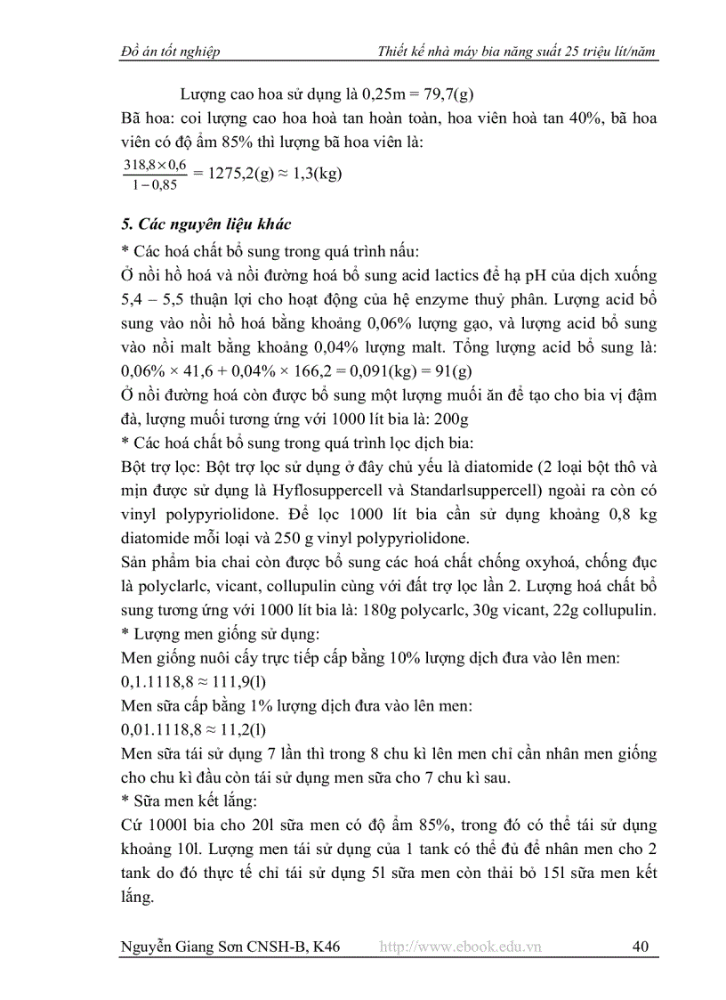 image for page Thiết kế nhà máy bia năng suất 25 triệu lít năm