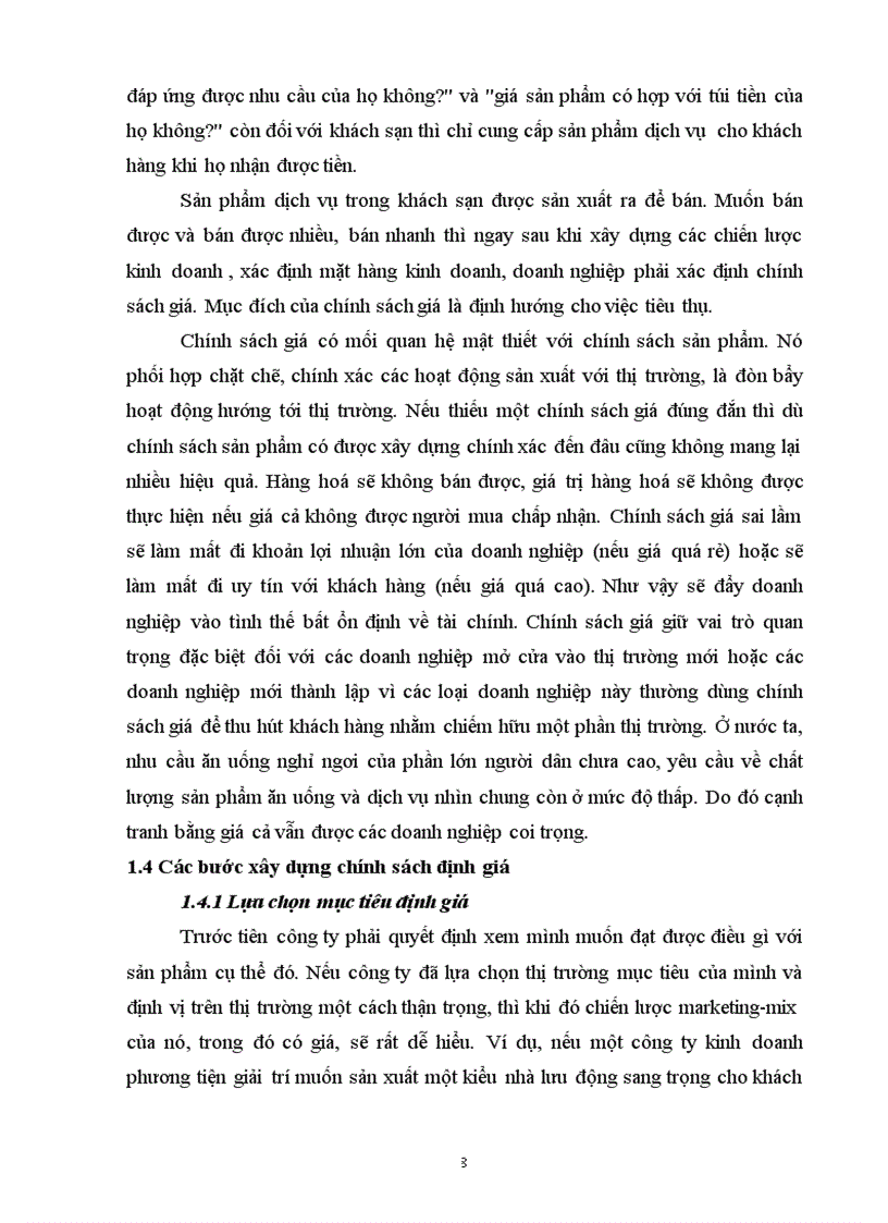 image for page Hoàn thiện chính sách giá nhằm thu hút khách đến khách sạn Dân Chủ Hà Nội