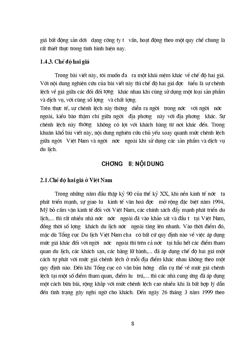 image for page Chế độ hai giá trong du lịch sự bình đẳng hay phân biệt đối xử