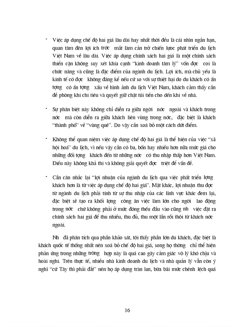 image for page Chế độ hai giá trong du lịch sự bình đẳng hay phân biệt đối xử