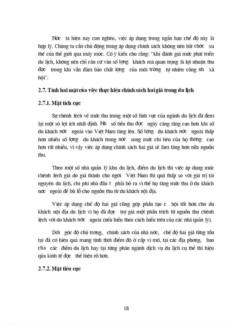 image for page Chế độ hai giá trong du lịch sự bình đẳng hay phân biệt đối xử