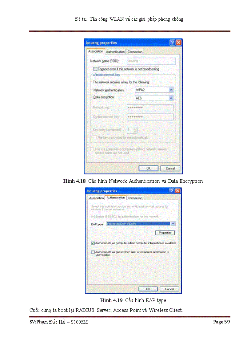 image for page Tấn công trong mạng WLan và các giải pháp phòng chống Demo bằng cấu hình RADIUS