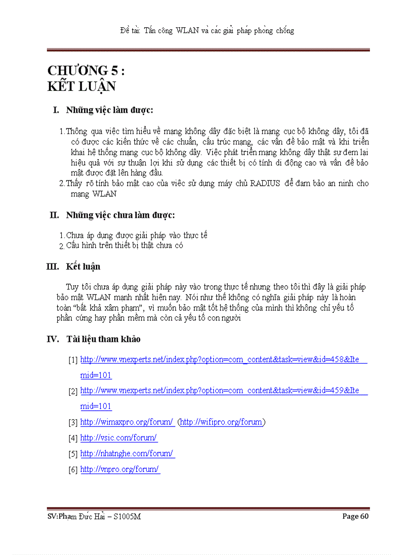 image for page Tấn công trong mạng WLan và các giải pháp phòng chống Demo bằng cấu hình RADIUS