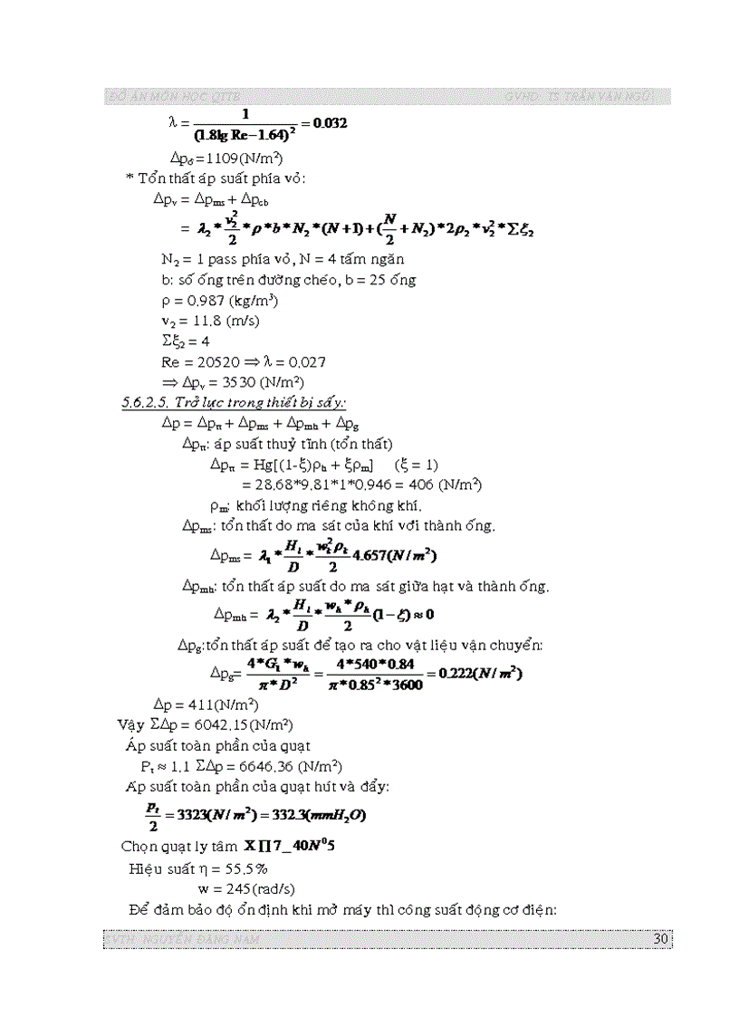image for page Thiết kế hệ thống sấy khí thổi