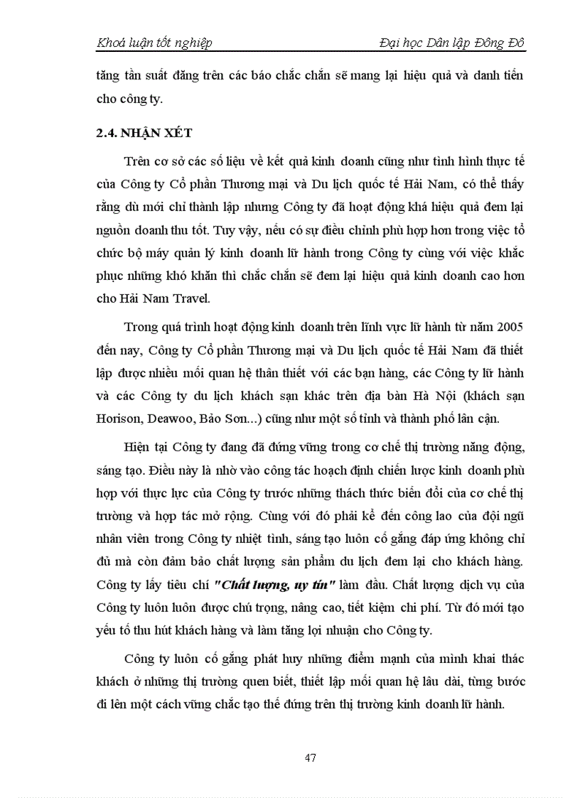 image for page Tìm hiểu hoạt động kinh doanh lữ hành tại Công ty Cổ phần Thương mại Du lịch quốc tế Hải Nam