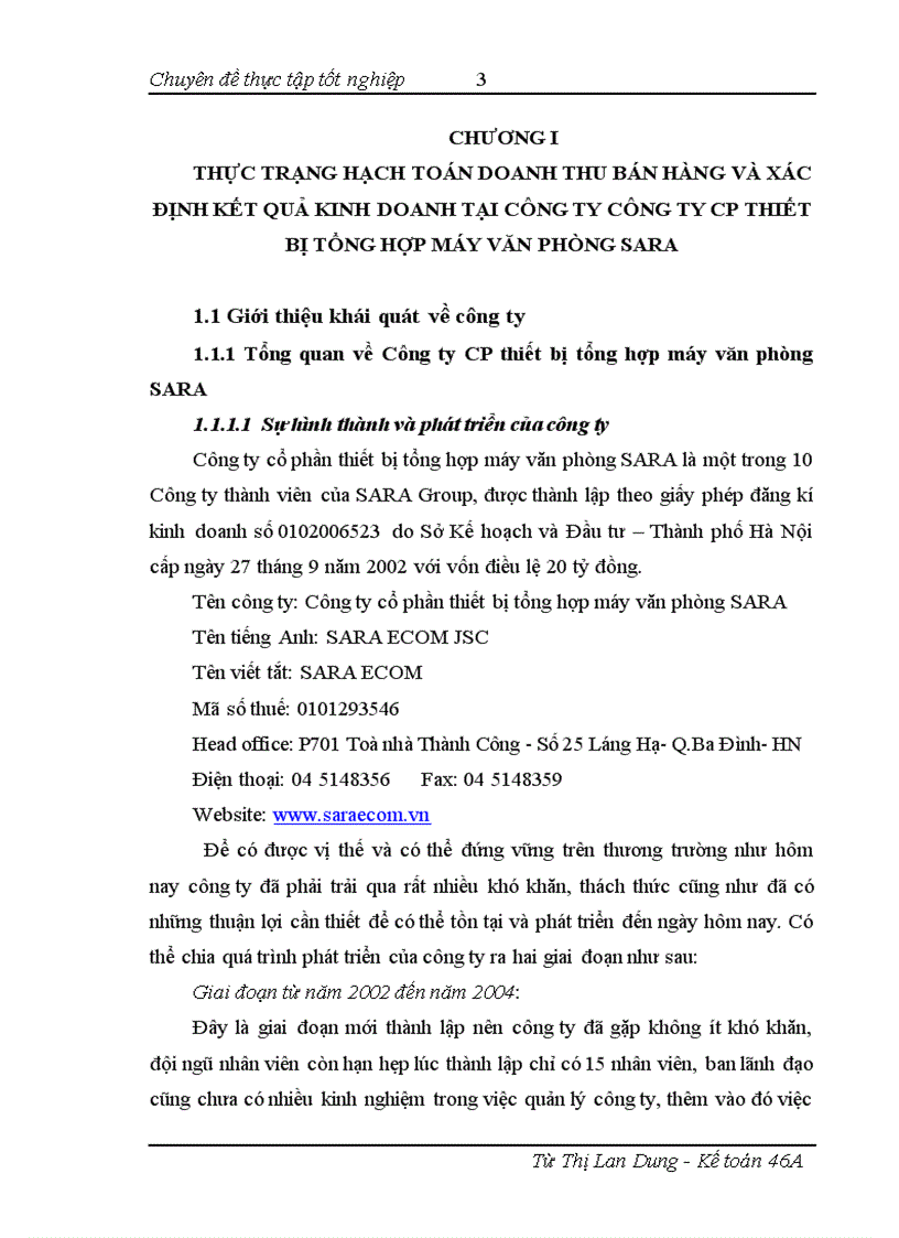 image for page Hạch toán doanh thu bán hàng và xác định kết quả kinh doanh tại Công ty CP thiết bị tổng hợp máy văn phòng SARA