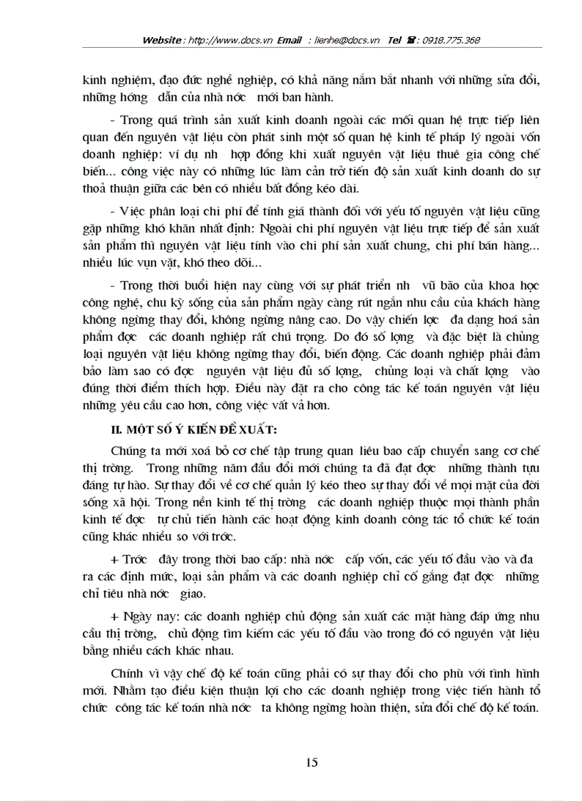 image for page Vấn đề tổ chức công tác nguyên vật liệu trong các doanh nghiệp sản xuất công nghiệp