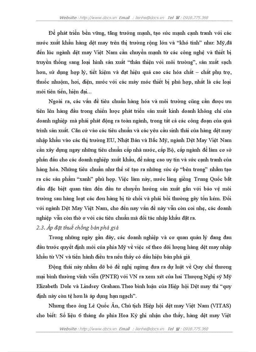 image for page Tác động của luật Hải quan Hoa Kỳ đối với hoạt động xuất khẩu hàng dệt may Việt Nam sang Hoa Kỳ Thực trạng và giải pháp