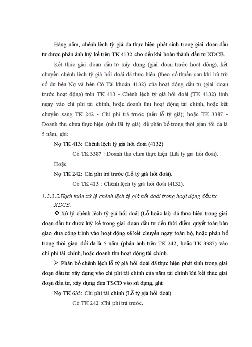 image for page Thực trạng và phương hướng hoàn thiện hạch toán chênh lệch tỷ giá hối đoái