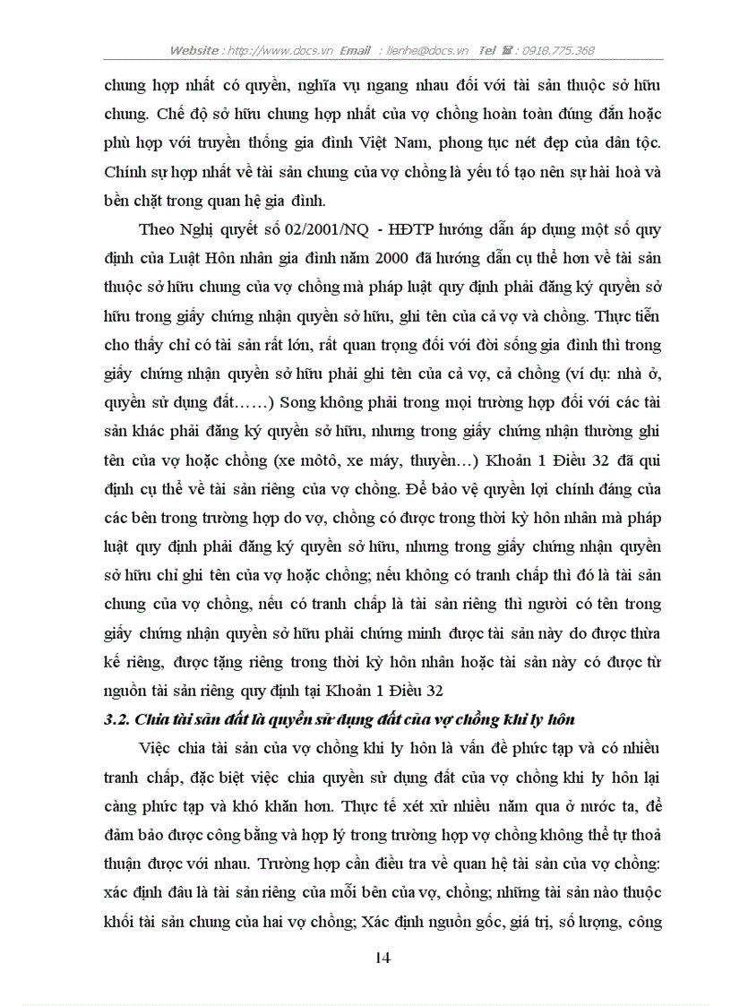 image for page Xác định tài sản chung tài sản riêng đối với quyền sử dụng đất của vợ chồng trong tranh chấp về tài sản giữa vợ chồng khi ly hôn