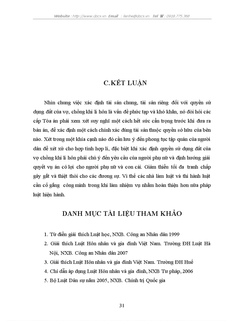 image for page Xác định tài sản chung tài sản riêng đối với quyền sử dụng đất của vợ chồng trong tranh chấp về tài sản giữa vợ chồng khi ly hôn