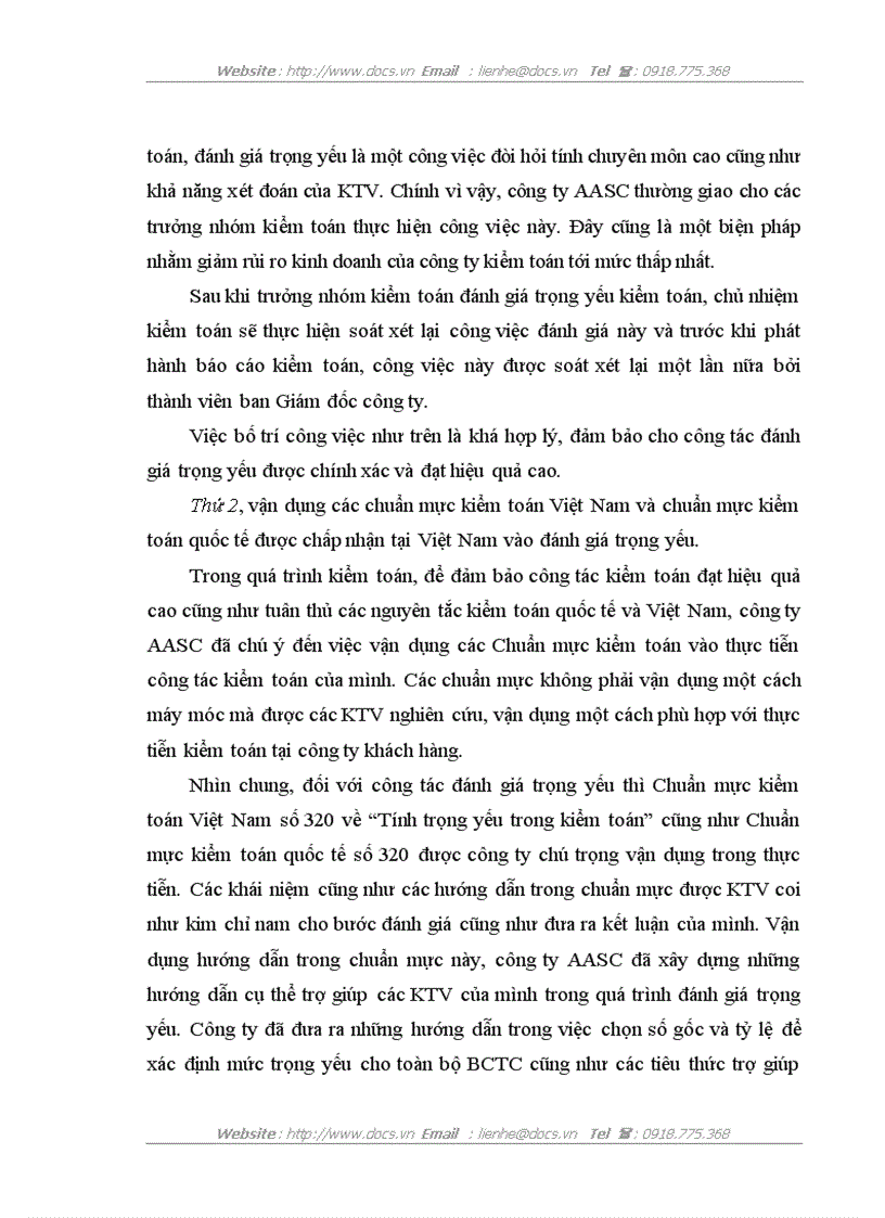 image for page Khái niệm Trọng yếu trong kiểm toán và qui trình đánh giá trọng yếu trong kiểm toán báo cáo tài chính