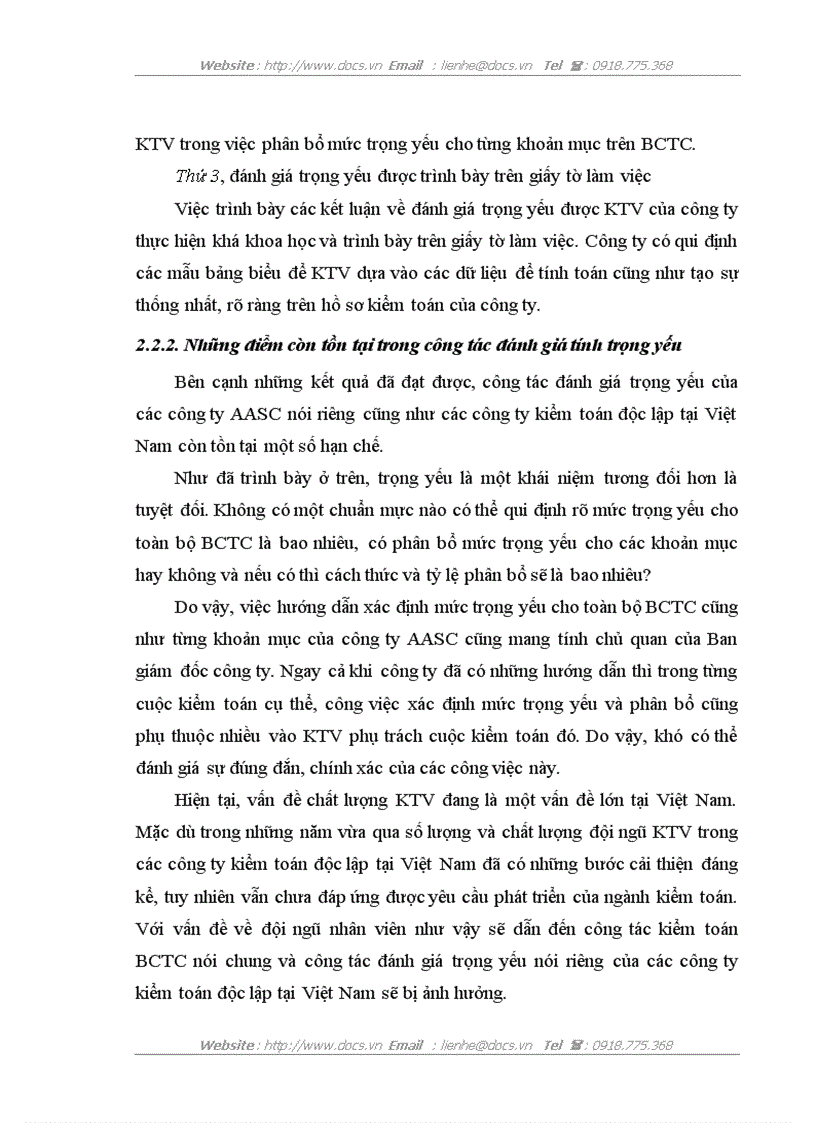 image for page Khái niệm Trọng yếu trong kiểm toán và qui trình đánh giá trọng yếu trong kiểm toán báo cáo tài chính