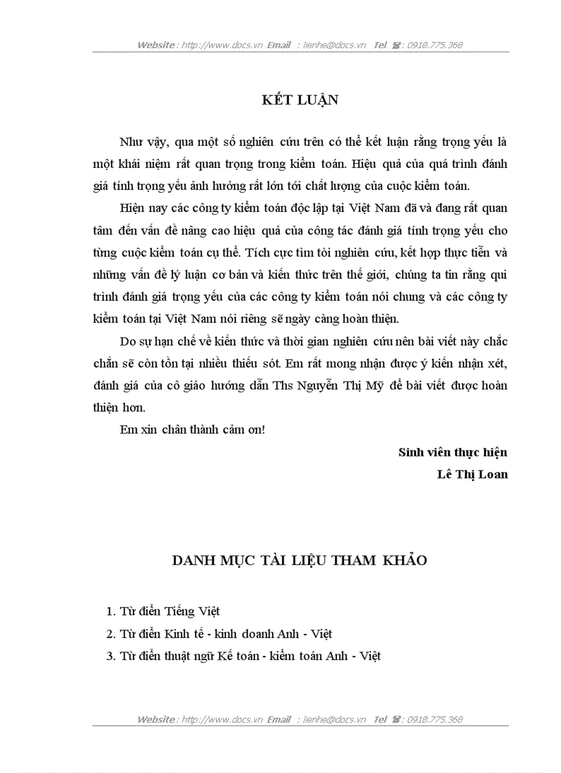 image for page Khái niệm Trọng yếu trong kiểm toán và qui trình đánh giá trọng yếu trong kiểm toán báo cáo tài chính
