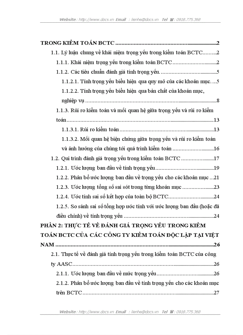 image for page Khái niệm Trọng yếu trong kiểm toán và qui trình đánh giá trọng yếu trong kiểm toán báo cáo tài chính