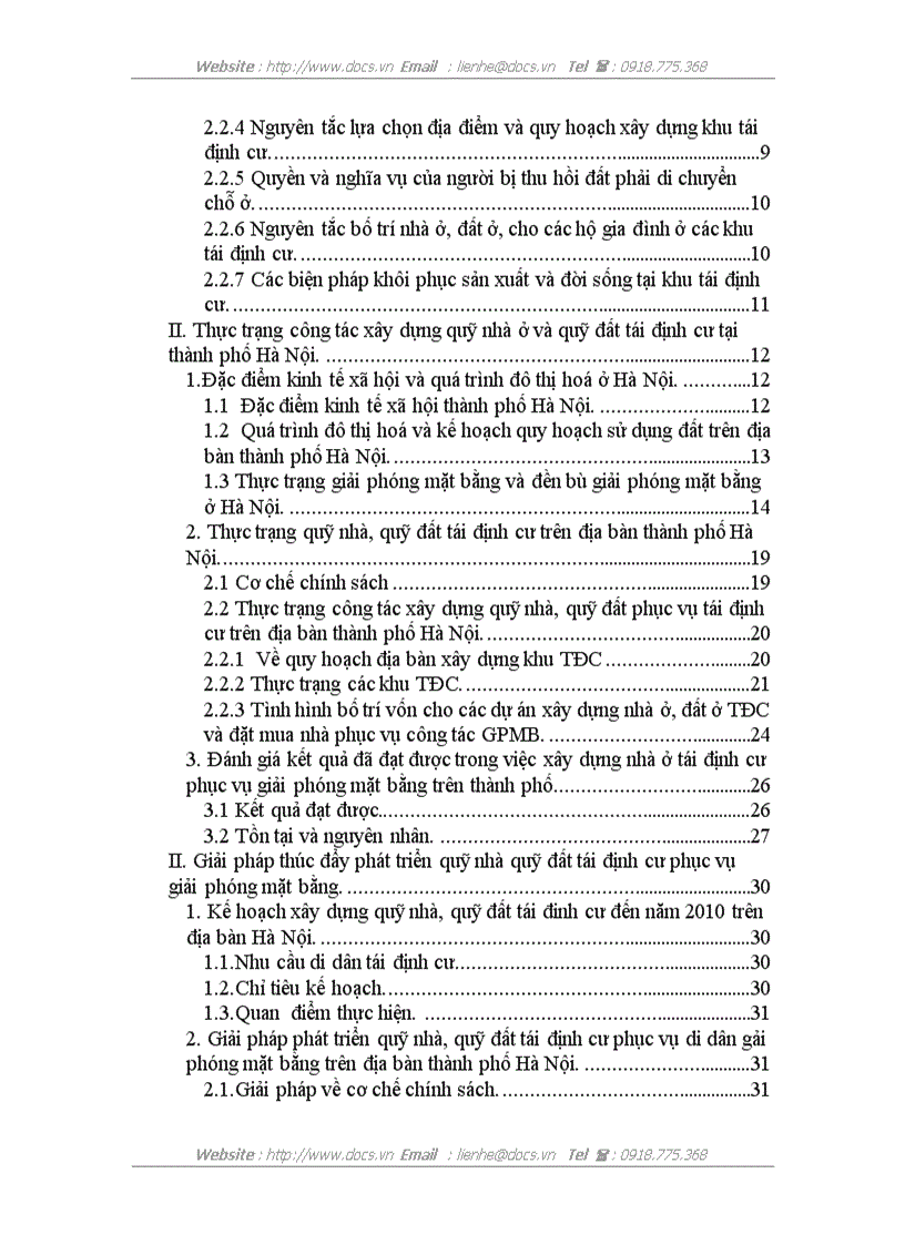 image for page Phát triển quỹ nhà đất tái định cư phục vụ giải phóng mặt bằng ở Hà Nội