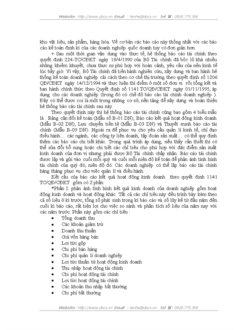 image for page Đánh giá thực trạng và phương hướng hoàn thiện báo cáo kết quả kinh doanh với việc phân tích tình hình tài chính Doanh nghiệp