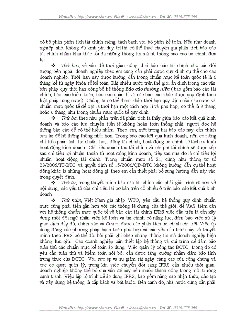 image for page Đánh giá thực trạng và phương hướng hoàn thiện báo cáo kết quả kinh doanh với việc phân tích tình hình tài chính Doanh nghiệp