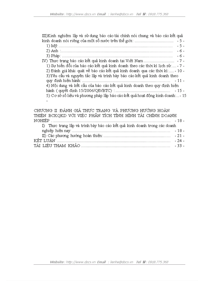image for page Đánh giá thực trạng và phương hướng hoàn thiện báo cáo kết quả kinh doanh với việc phân tích tình hình tài chính Doanh nghiệp
