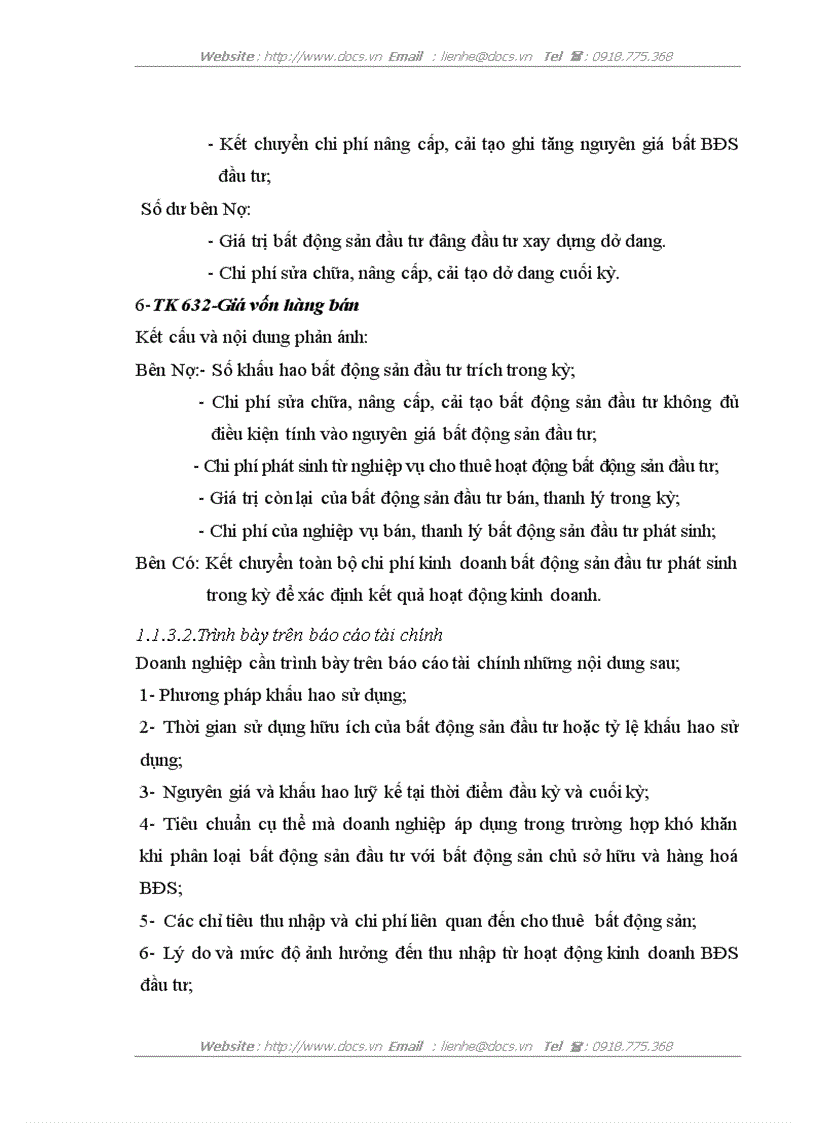 image for page Bàn về chế độ hạch toán bất động sản đầu tư