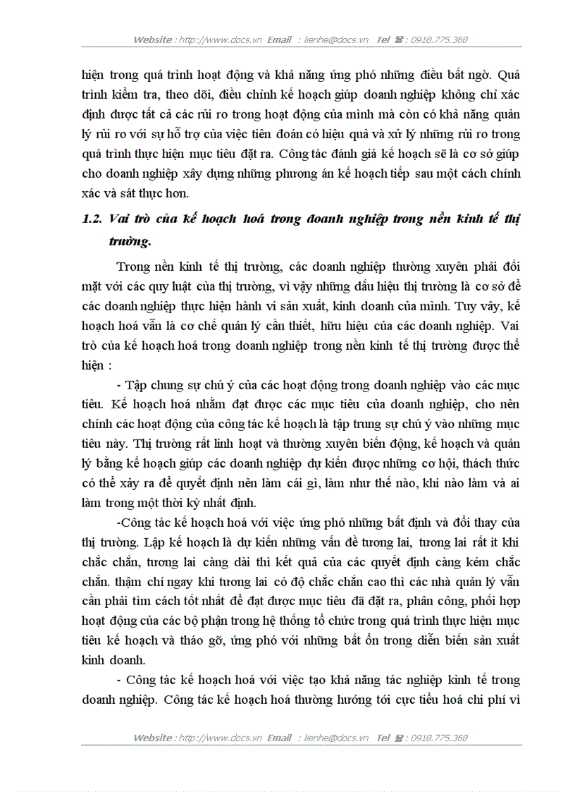 image for page Vai trò của kế hoạch kinh doanh của doanh nghiệp trong nền kinh tế thị trường và những nội dung đổi mới trong kế hoạch kinh doanh ở các doanh nghệp Vi