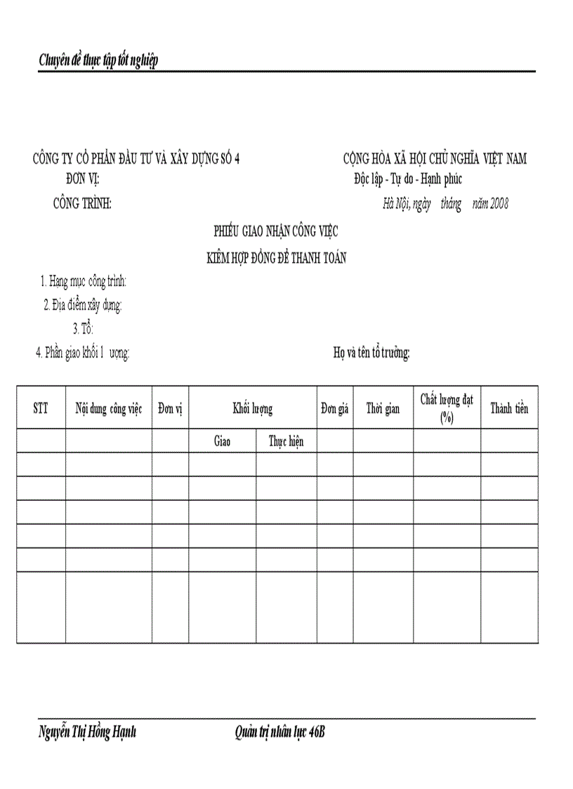 image for page Hoàn thiện các hình thức trả lương tại Công ty Cổ phần Đầu tư và Xây dựng số 4