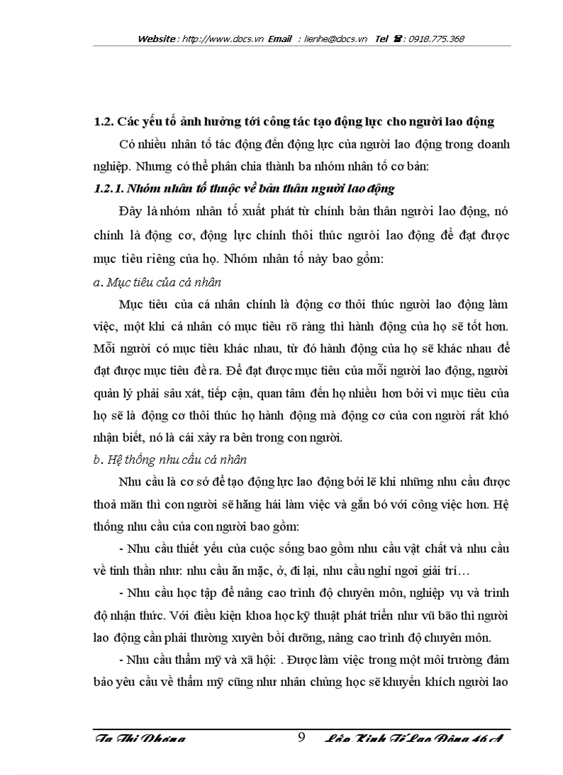 image for page Một số giải pháp nhằm tạo động lực cho người lao động tại Công ty Cổ phần may 10 thông qua việc hoàn thiện công tác tổ chức tiền lương