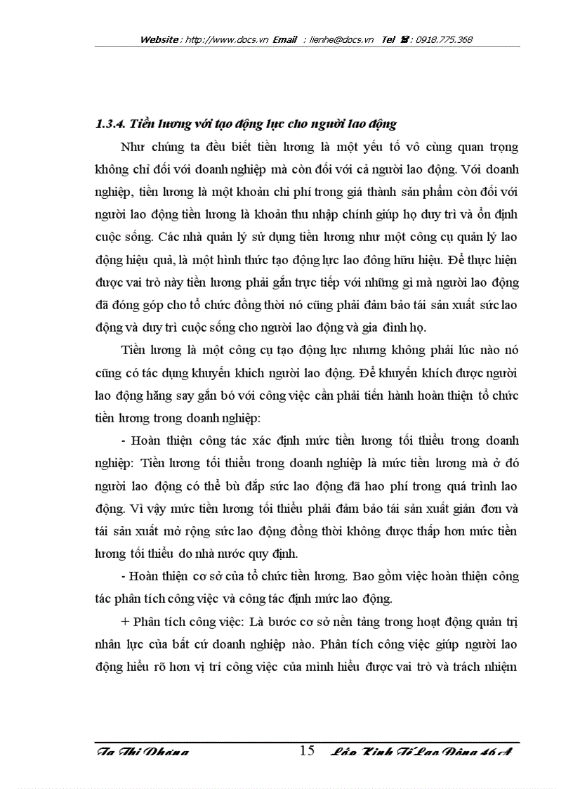 image for page Một số giải pháp nhằm tạo động lực cho người lao động tại Công ty Cổ phần may 10 thông qua việc hoàn thiện công tác tổ chức tiền lương