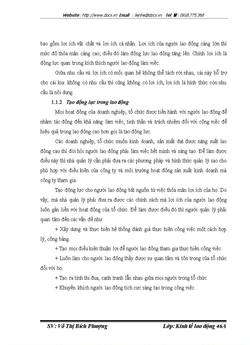 image for page Hoàn thiện công tác tạo động lực cho người lao động tại công ty TNHH Thương Mại Đồng Lực