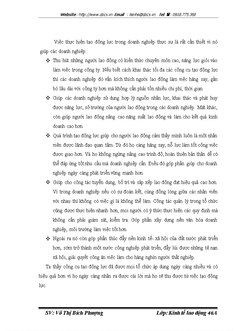 image for page Hoàn thiện công tác tạo động lực cho người lao động tại công ty TNHH Thương Mại Đồng Lực