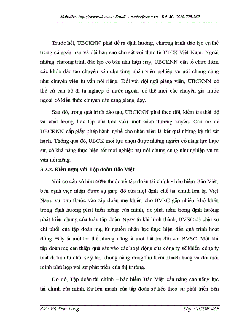 image for page Nâng cao hiệu quả hoạt động tư vấn của Công ty Cổ phần chứng khoán Bảo Việt BVSC