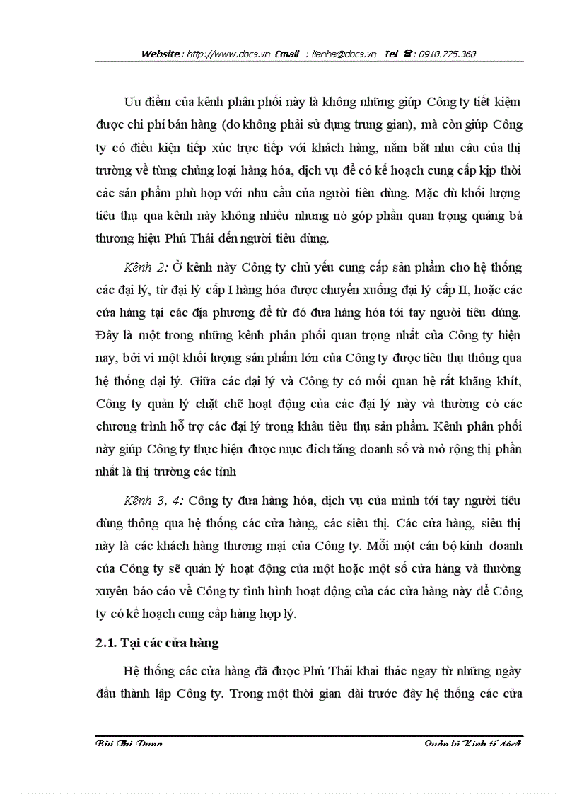 image for page Một số biện pháp nâng cao hiệu quả hoạt động bán lẻ tại Công ty Cổ phần Tập đoàn Phú Thái