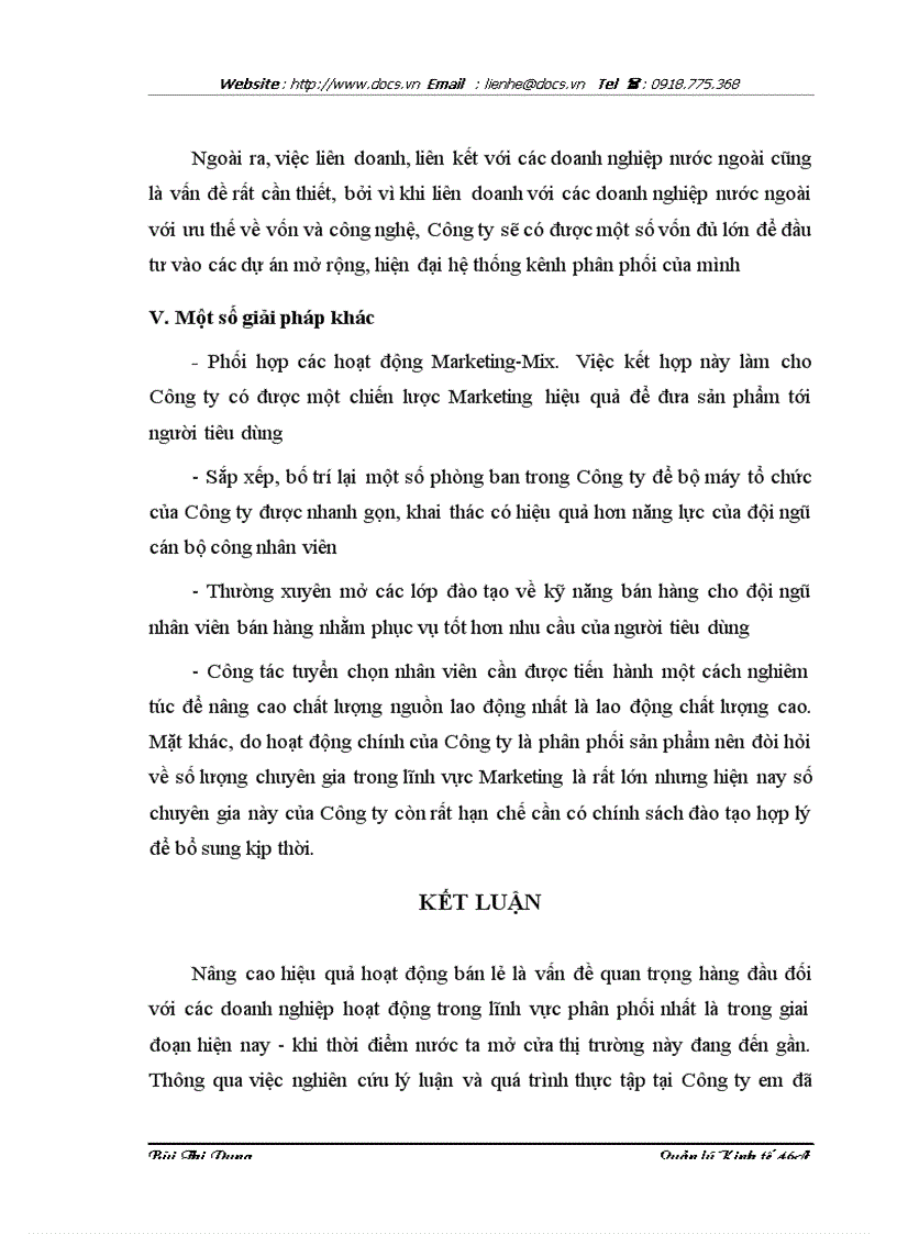 image for page Một số biện pháp nâng cao hiệu quả hoạt động bán lẻ tại Công ty Cổ phần Tập đoàn Phú Thái