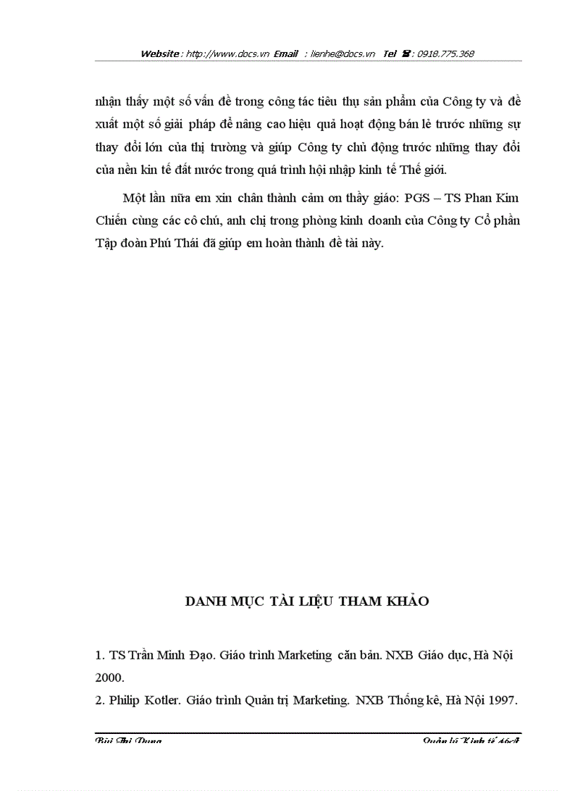 image for page Một số biện pháp nâng cao hiệu quả hoạt động bán lẻ tại Công ty Cổ phần Tập đoàn Phú Thái