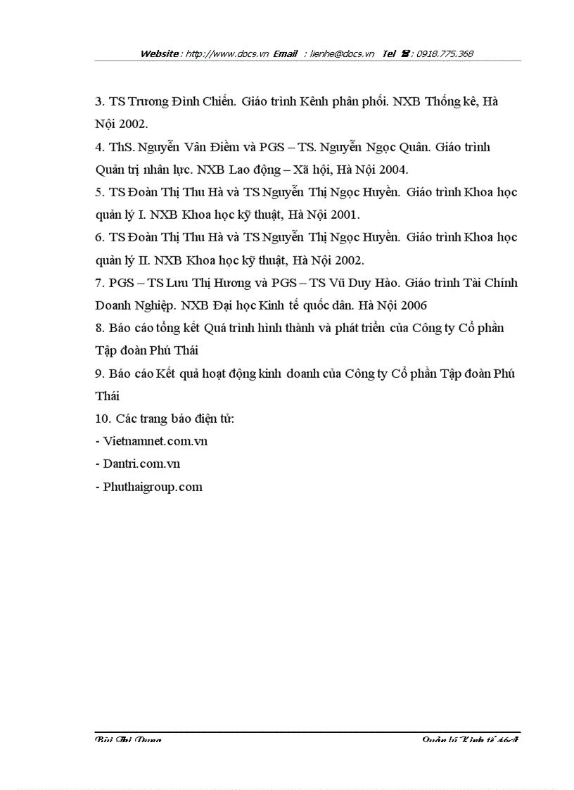 image for page Một số biện pháp nâng cao hiệu quả hoạt động bán lẻ tại Công ty Cổ phần Tập đoàn Phú Thái