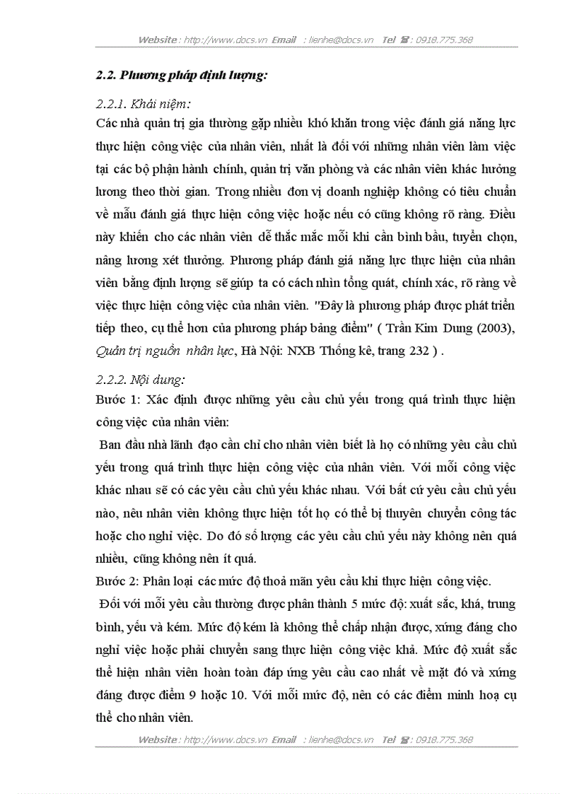 image for page Các phương pháp đánh giá thực hiện công việc