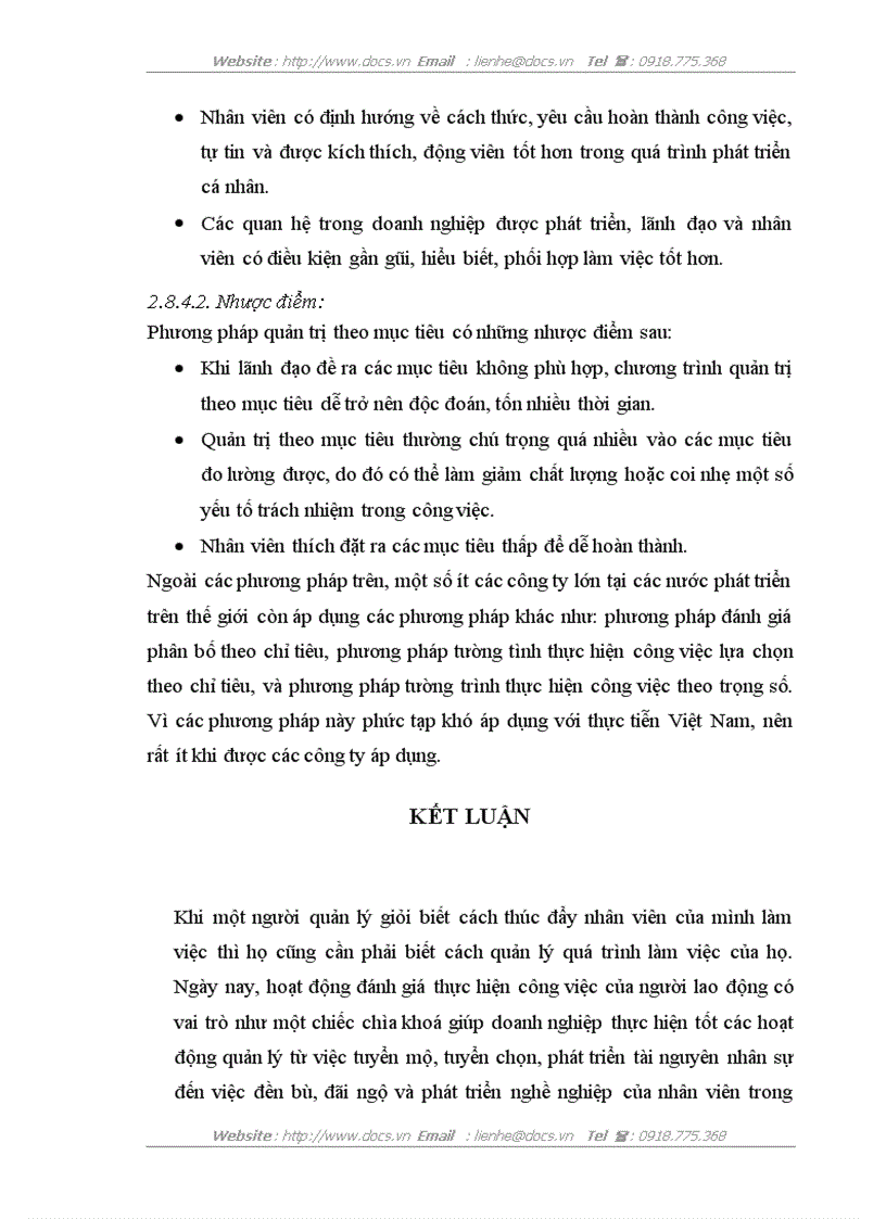 image for page Các phương pháp đánh giá thực hiện công việc