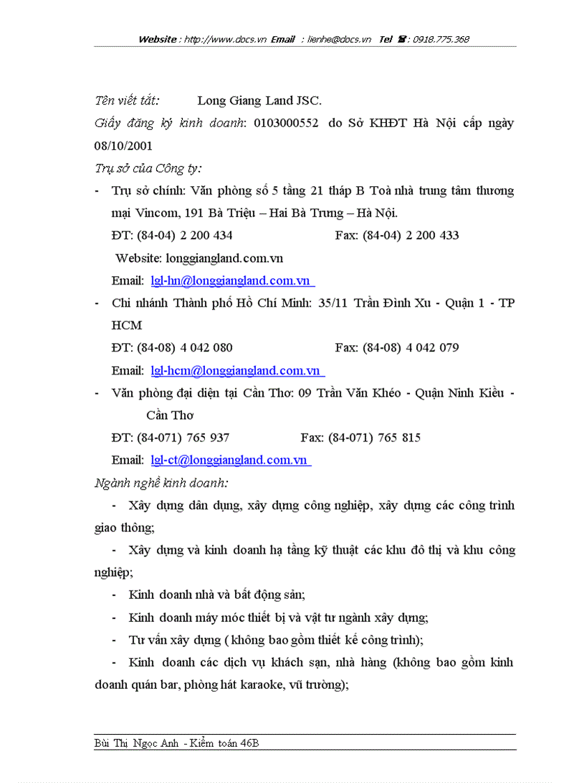 image for page Kiểm toán các khoản đầu tư dài hạn tại Công ty Cổ phần đầu tư và phát triển đô thị Long Giang do AASC thực hiện