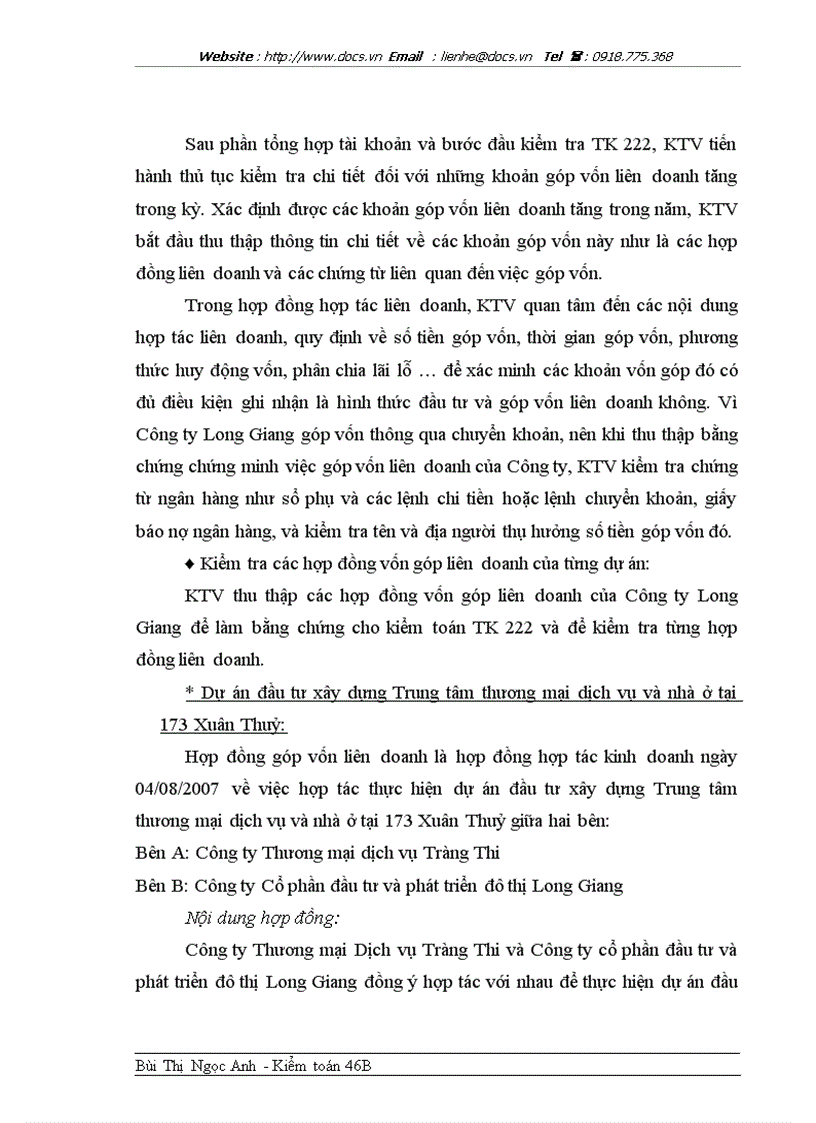 image for page Kiểm toán các khoản đầu tư dài hạn tại Công ty Cổ phần đầu tư và phát triển đô thị Long Giang do AASC thực hiện