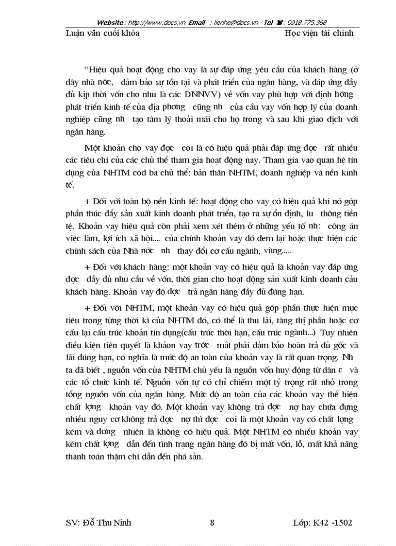 image for page Nâng cao hiệu quả hoạt động cho vay đối với doanh nghiệp vừa và nhỏ tại chi nhánh NHCT Hoàn Kiếm