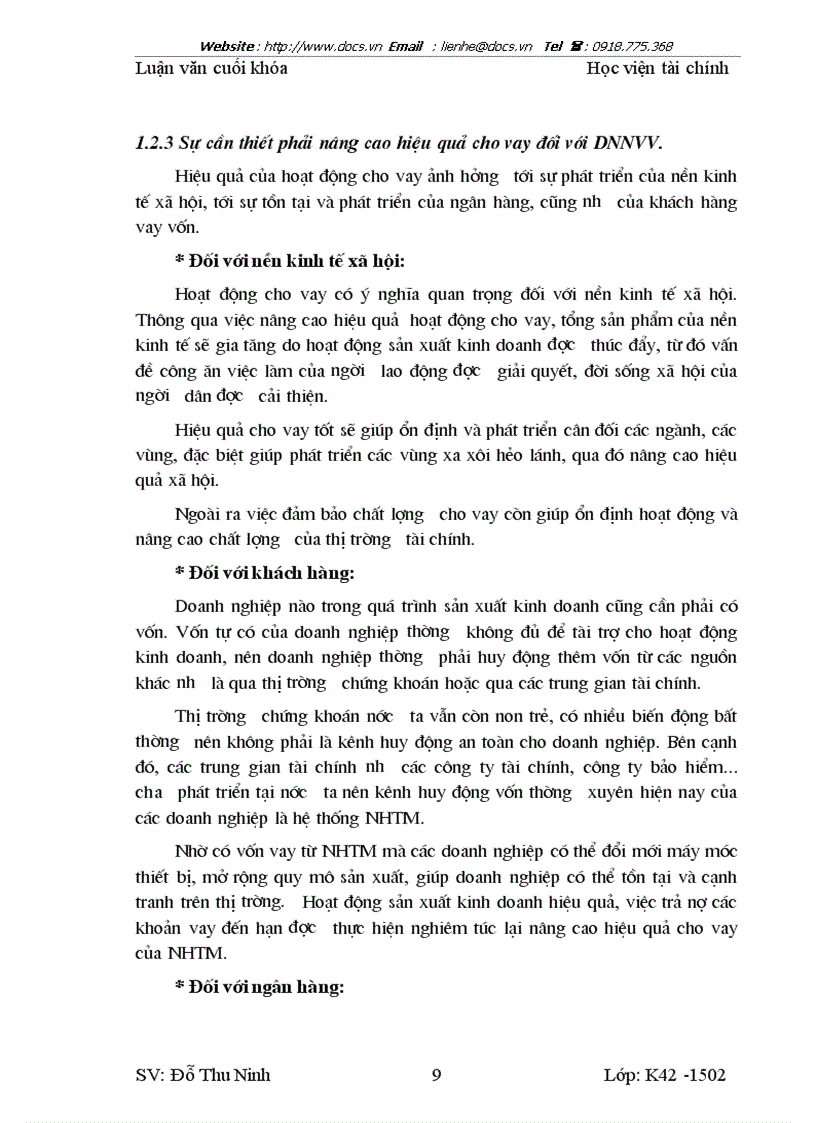 image for page Nâng cao hiệu quả hoạt động cho vay đối với doanh nghiệp vừa và nhỏ tại chi nhánh NHCT Hoàn Kiếm