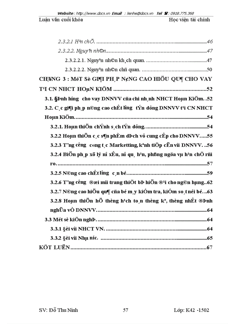 image for page Nâng cao hiệu quả hoạt động cho vay đối với doanh nghiệp vừa và nhỏ tại chi nhánh NHCT Hoàn Kiếm