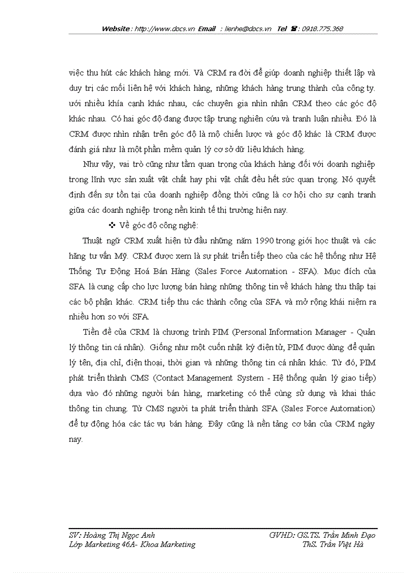 image for page Phát triển hệ thống quản lý quan hệ khách hàng CRM tại ngân hàng TMCP Kỹ thương Việt Nam Techcombank