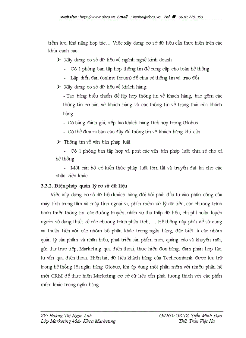 image for page Phát triển hệ thống quản lý quan hệ khách hàng CRM tại ngân hàng TMCP Kỹ thương Việt Nam Techcombank
