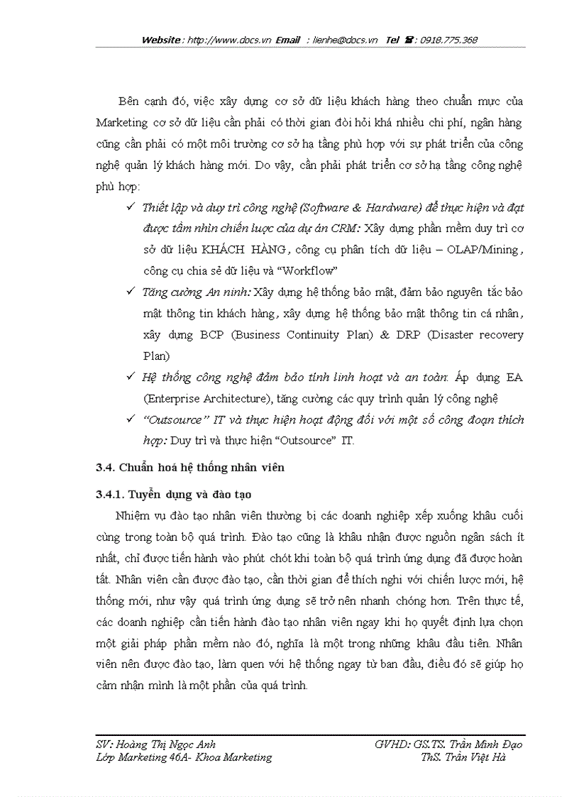 image for page Phát triển hệ thống quản lý quan hệ khách hàng CRM tại ngân hàng TMCP Kỹ thương Việt Nam Techcombank