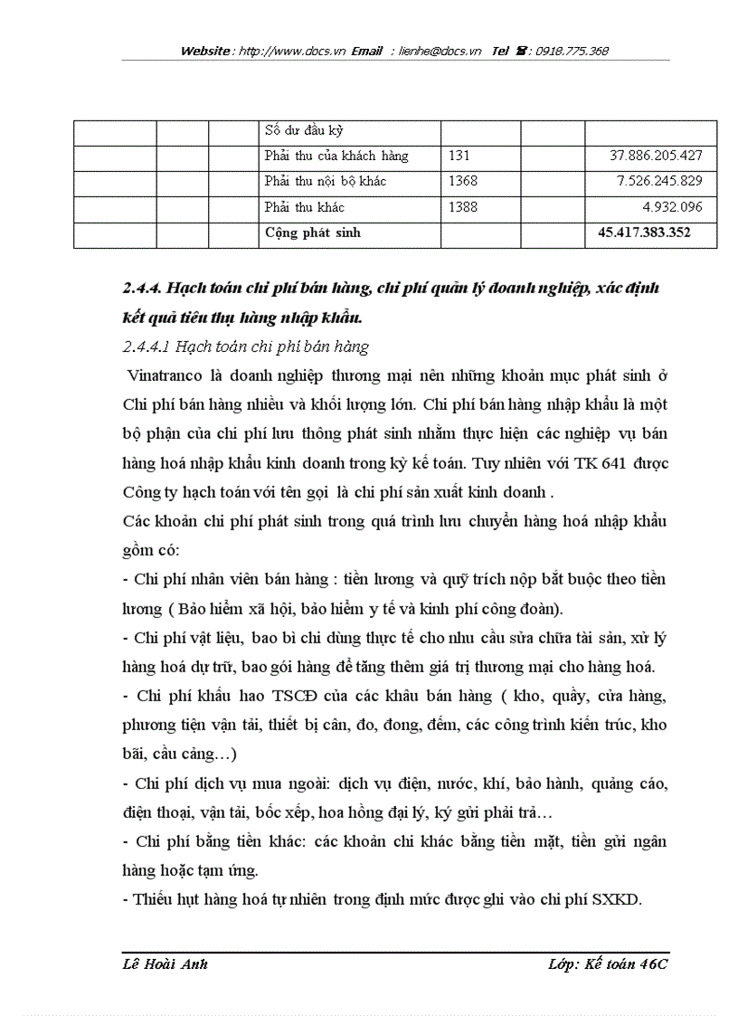 image for page Hạch toán lưu chuyển hàng hóa nhập khẩu tại Công ty cổ phần Kho vận và dịch vụ thương mại Vinatranco