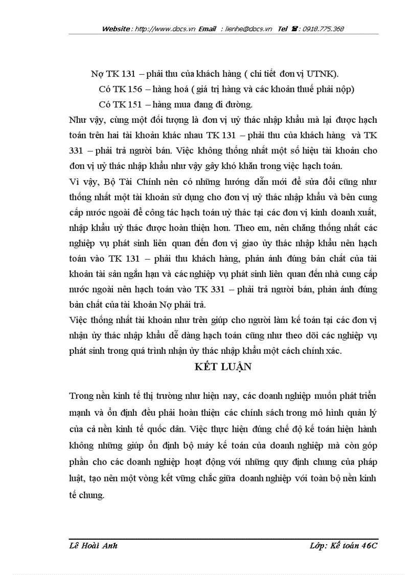 image for page Hạch toán lưu chuyển hàng hóa nhập khẩu tại Công ty cổ phần Kho vận và dịch vụ thương mại Vinatranco