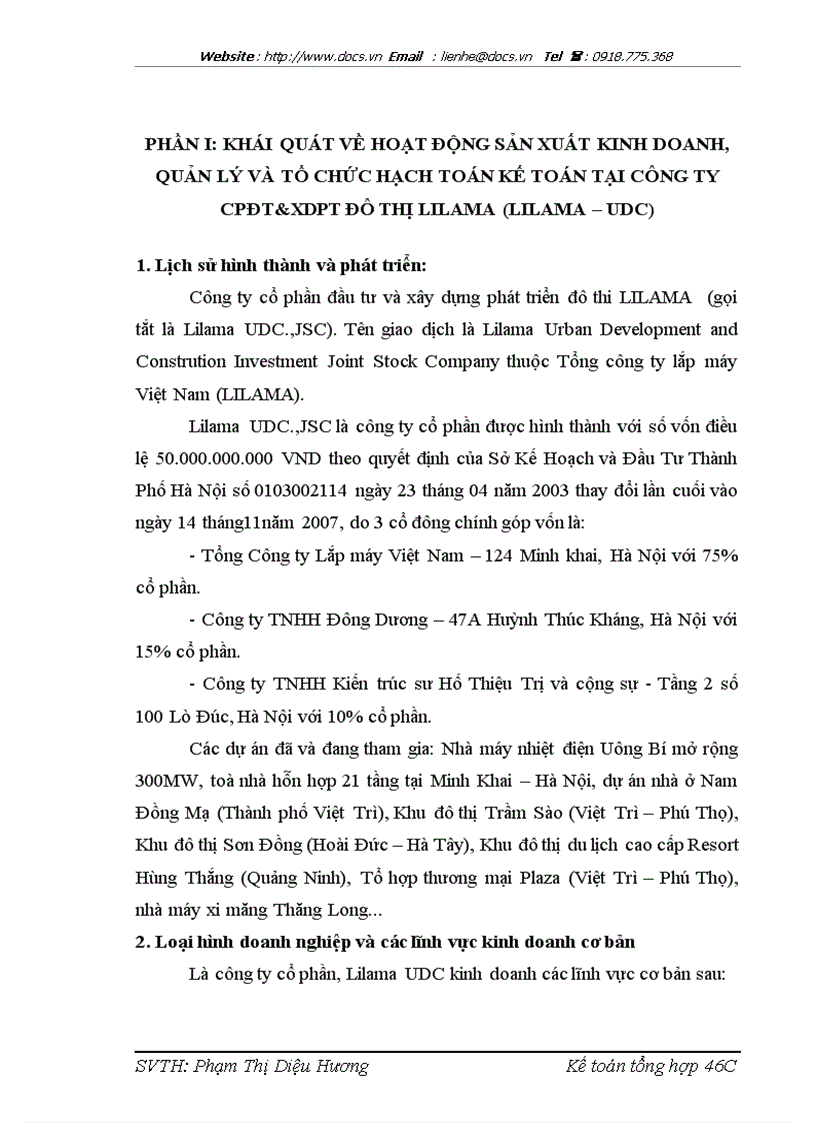 image for page Hạch toán TSCĐ HH với việc quản lý và nâng cao hiệu quả sử dụng TSCĐ HH tại công ty CPĐT XDPT Đô thị Lilama