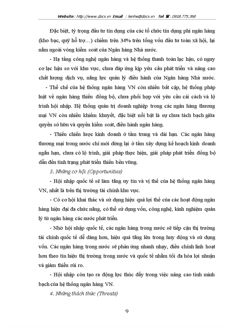 image for page Ứng dụng phân tích SWOT trong việc phân tích ngành ngân hàng