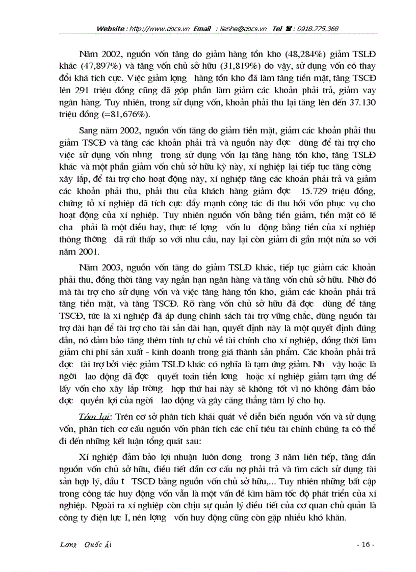 image for page Thực trạng huy động vốn ở xí nghiệp xây lắp điện thuộc tổng công ty điện lực i